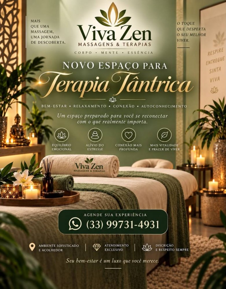 Massagistas Governador Valadares Viva Zen Massagens